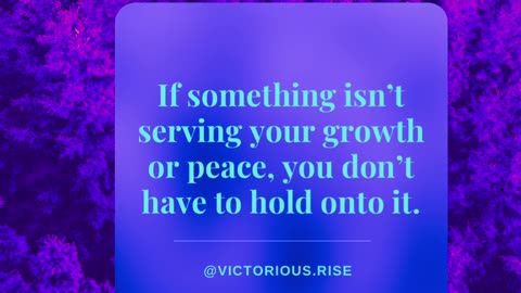 Release What No Longer Serves You