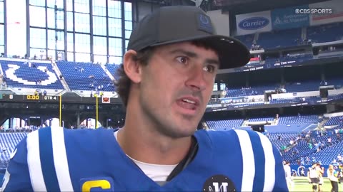 September 7, 2025 - Indianapolis Colts QB Daniel Jones After 33-8 Win Over Dolphins