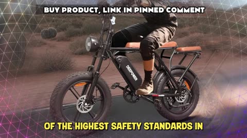 DEEPOWER V8 Electric Bike 1000W Motor 48V 25AH Battery 20 Inch Fat Tire Off-Road All Terrain Ebike