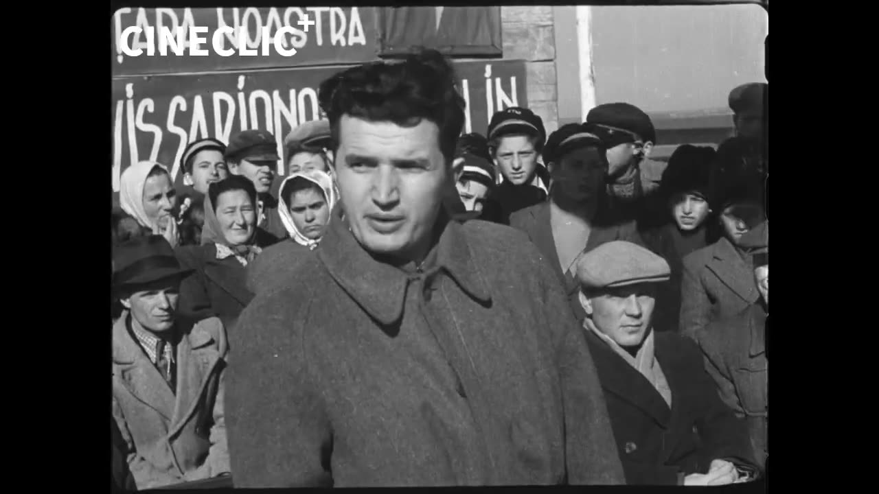 🔴 NICOLAE CEAUȘESCU LA INAUGURAREA DIGULUI BRĂILA-DUNĂRE-SIRET ÎN 1949
