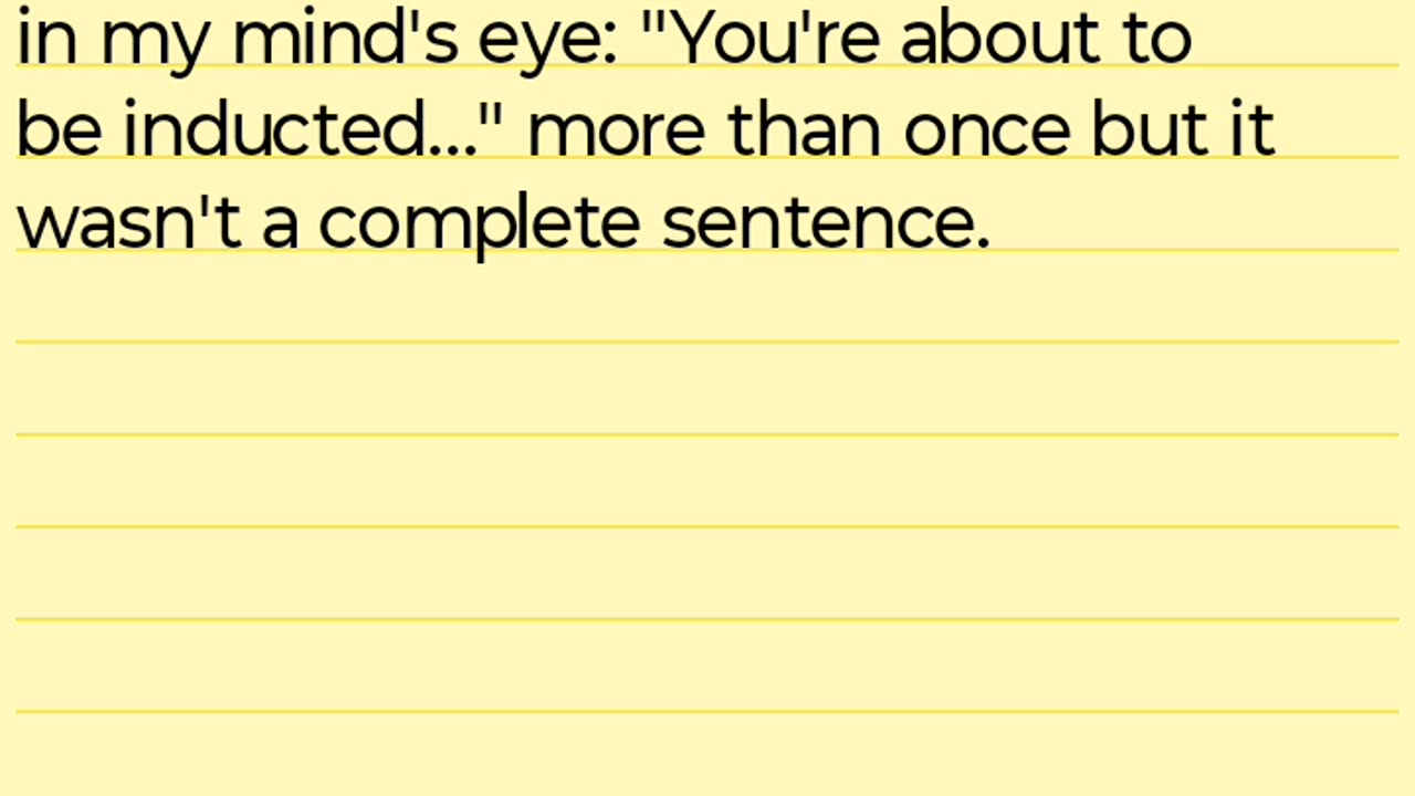 Screen Recording of Prophetic Message I Wrote in Note App
