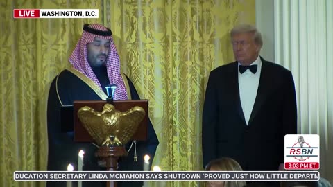 WATCH: Saudi Crown Prince gives a speech at the White House. 11/18/2025