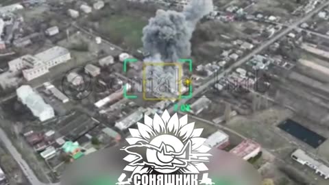 ✈️🇺🇦 Ukrainian MiG-29 destroys Russian headquarters in Tyotkino, Kursk region, - Soniashnyk