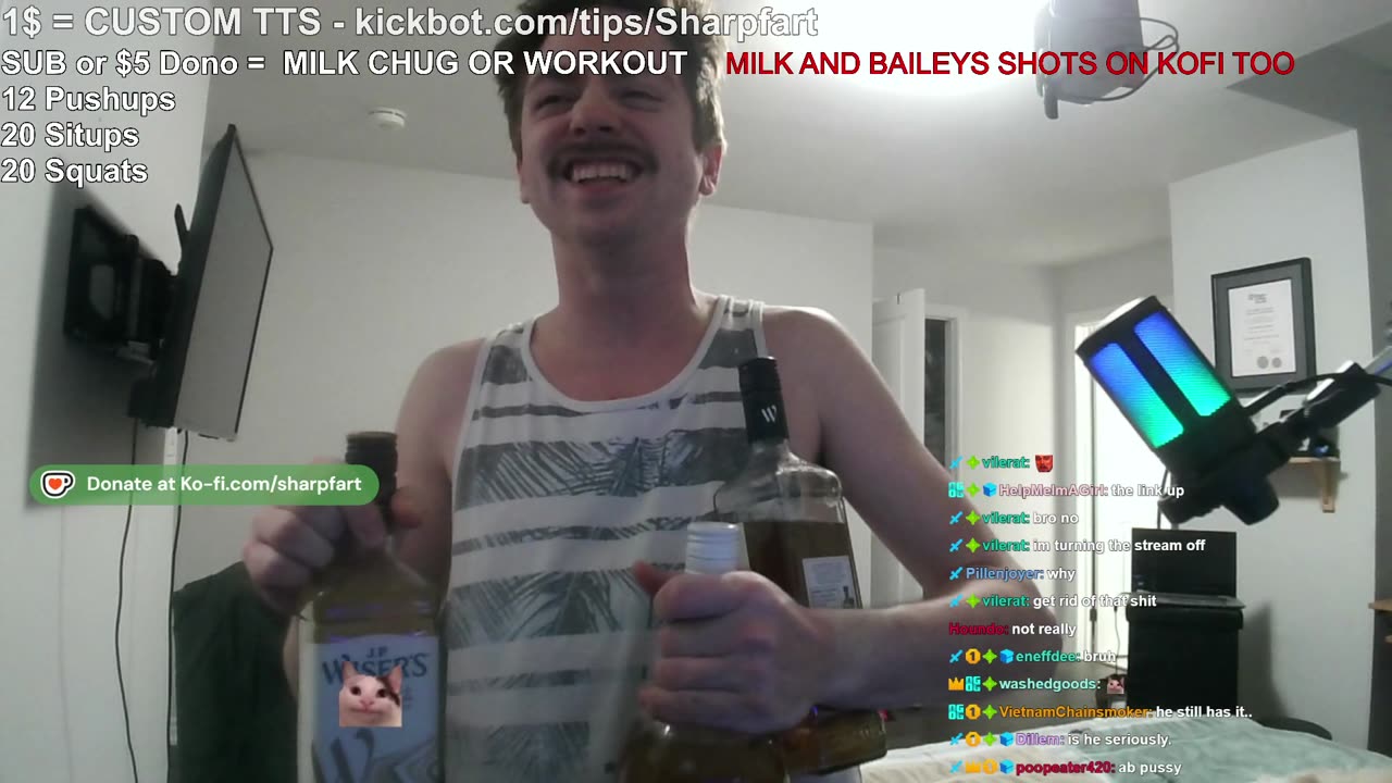 He said he'd pour those bottles out (Sharpfart)
