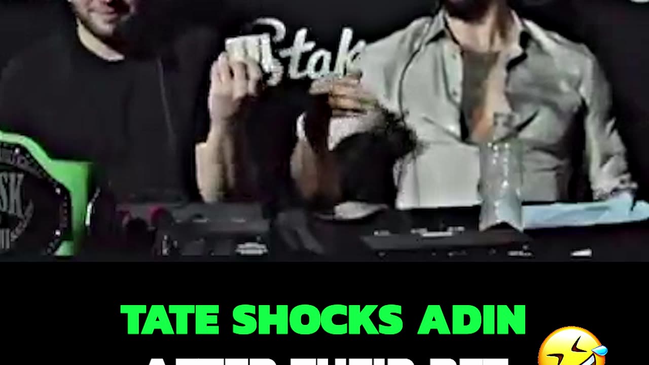 Adin Ross SHOCKED At TATE'S Response To BET WIN🤣