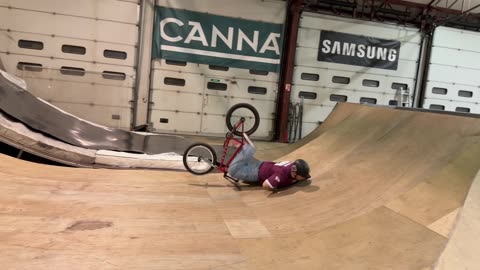 BMX Backflip Fail Lands On Face