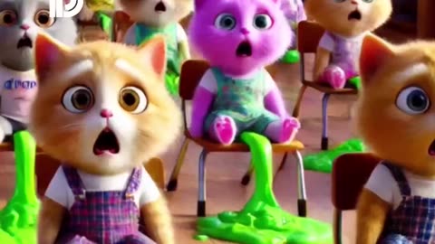 Kittens in Trouble Tackling Diarrhea Issues #ai #aicat #shorts #cutecat #catlover