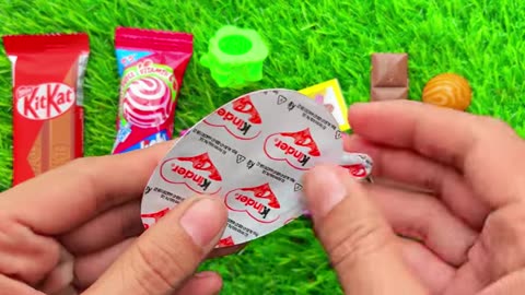 Satisfying video Asmr lollipops candy and chocolate gummy candy unboxing video Asmr.