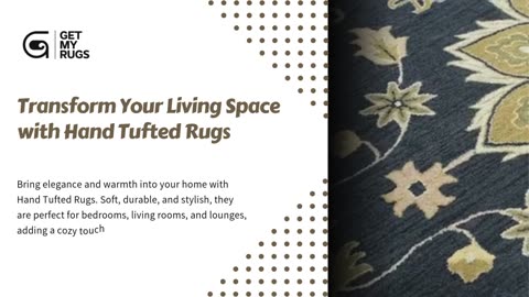 Everyday Comfort Found in Hand Tufted Rugs