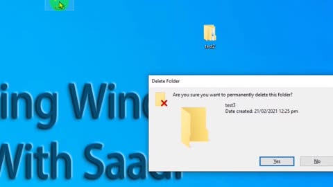 How To Permanently delete a folder