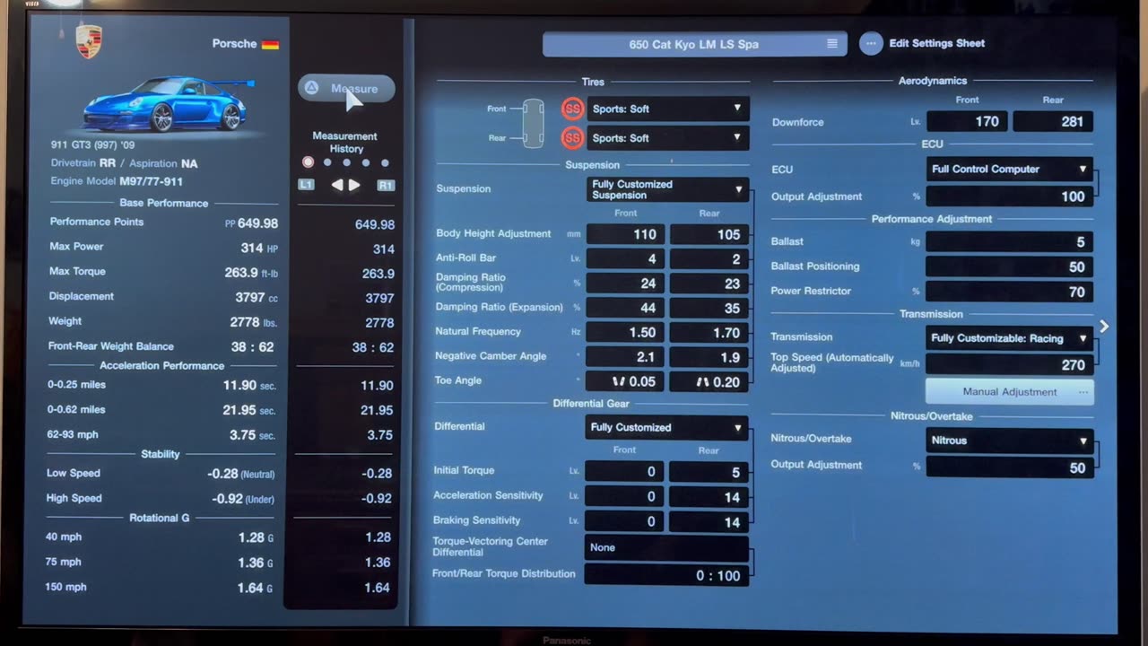 GT7, Porsche Cup 650, 09 911 GT3 (997), All Tracks