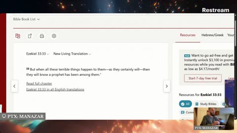 When these terrible things happen to them they’ll acknowledge the LORD’s prophets #famine