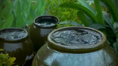 Relaxing Rain Sounds on Clay Pots with Gentle Thunder – Perfect for Stress Relief & Deep Sleep