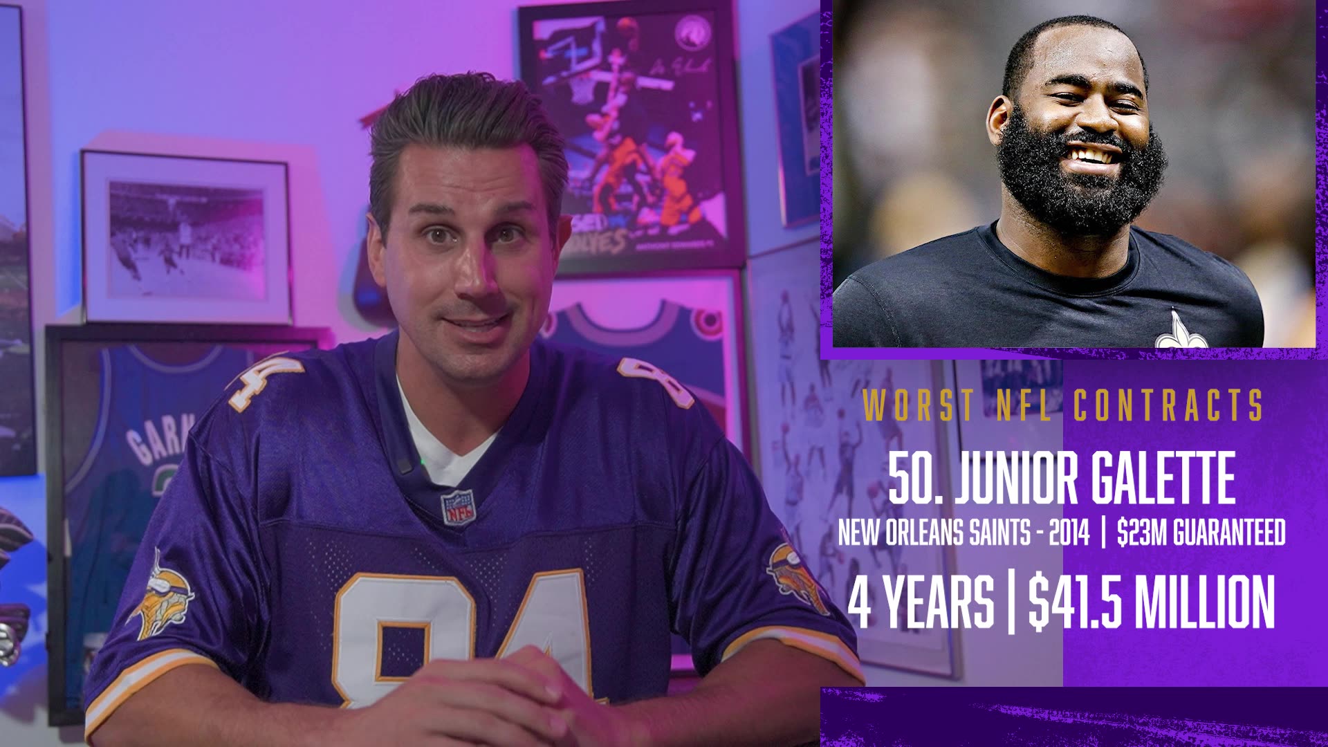 The WORST Contract in Saints History: Junior Galette Robbery 💰🚨