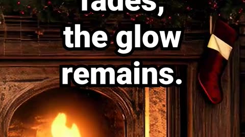The world outside fades, the glow remains #fireplacesounds #cosycabinambience #christmas