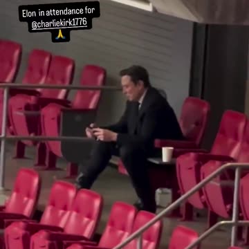 Elon Musk Spotted at Charlie Kirk Memorial