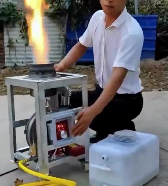 The stove that burns water, we could have jet powered water cars