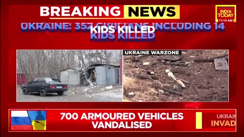Russian Invasion Takes Bloody Toll, 352 Ukrainians, Including 14 Children Killed | Top Updates