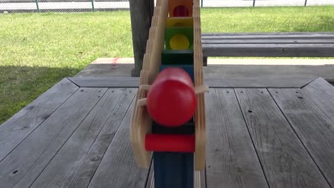 Marble Run Race 4 Slope Course ☆ Marble & Wind Sound
