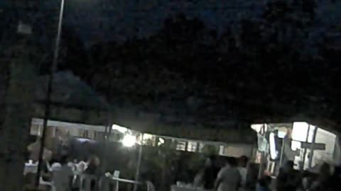 7 PM on Judge Solis Street in Cavite City in the Philippines