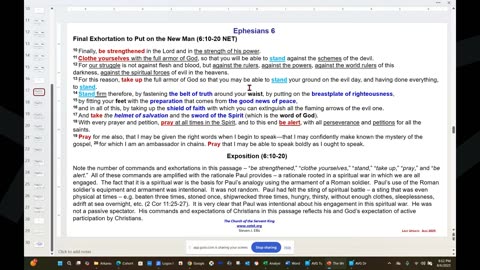 Ephesians 6 conclusion