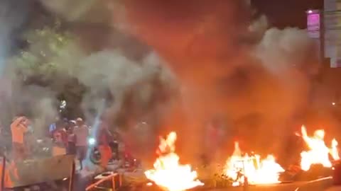 Bloqueo por falta de luz en El Pozón