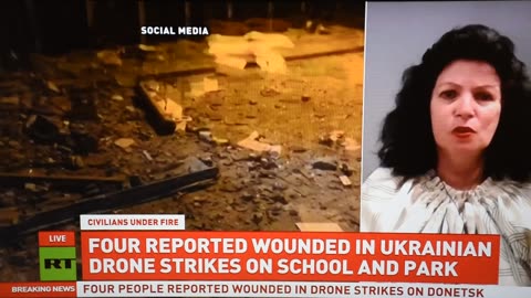 My Comment on RT: Drone attack on Donetsk Park and Makeevka school, civilians injured