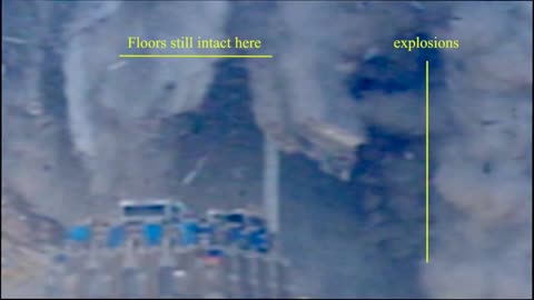 WTC 1 North Tower demolition wave