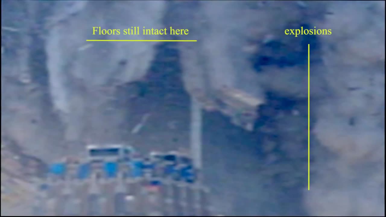 WTC 1 North Tower demolition wave