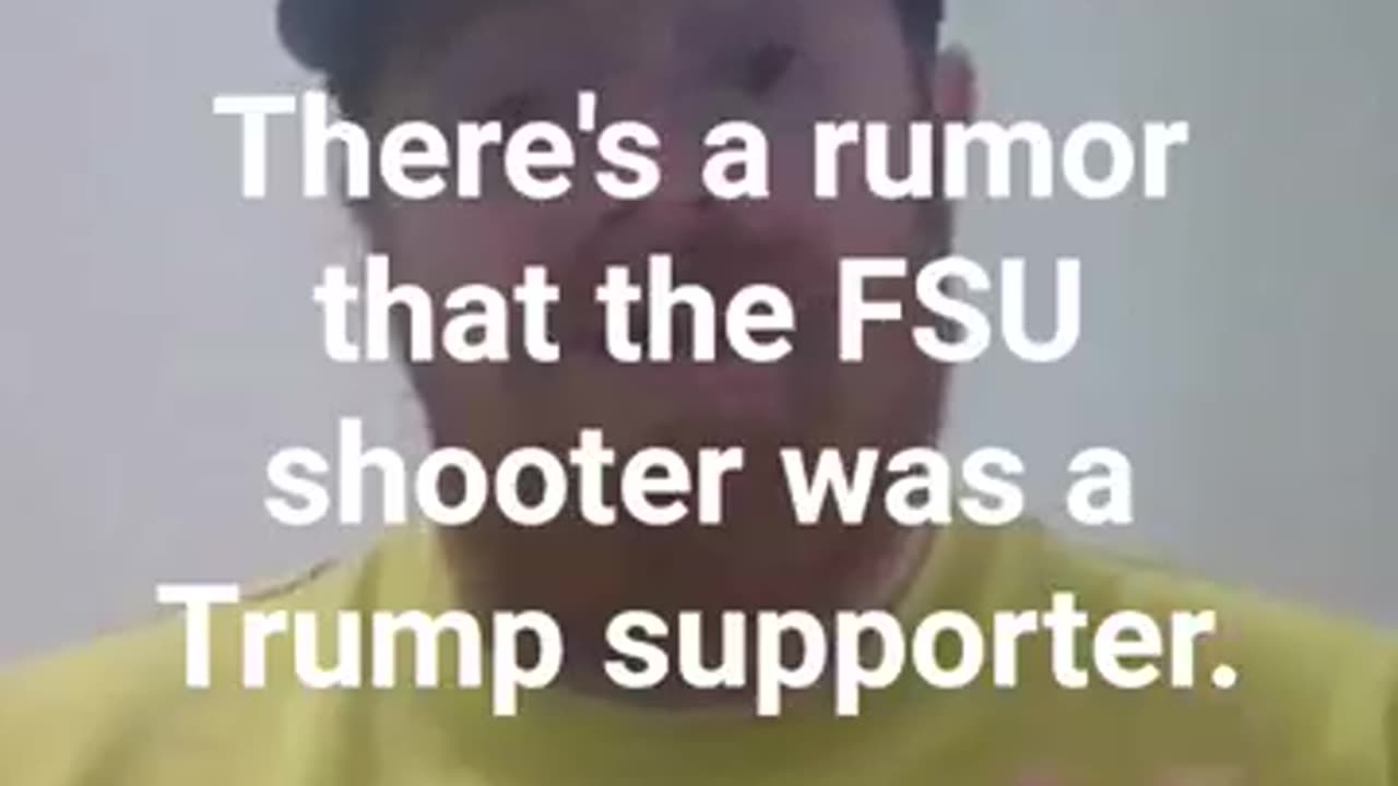 Are they trying to blame the FSU shooting on Trump?