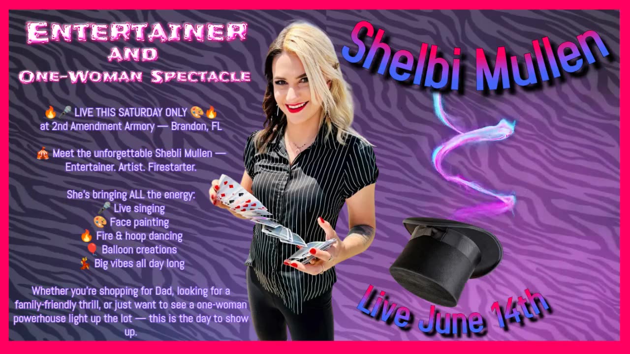 🎪 Meet the unforgettable Shebli Mullen — Entertainer. Artist. Firestarter.