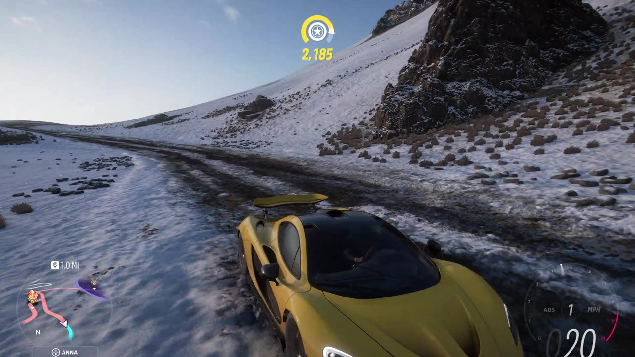 Just driving through the snow