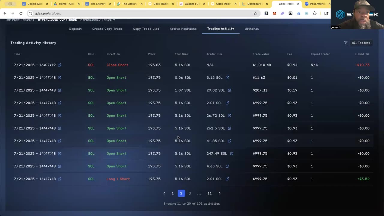 On-Chain Copytrading on Hyperliquid with GDex.Pro - Dr. Degen of Gemach DAO
