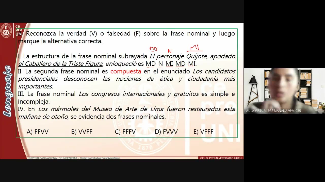 CEPRE UNI 2022 - 1 | Semana 09 | Lenguaje