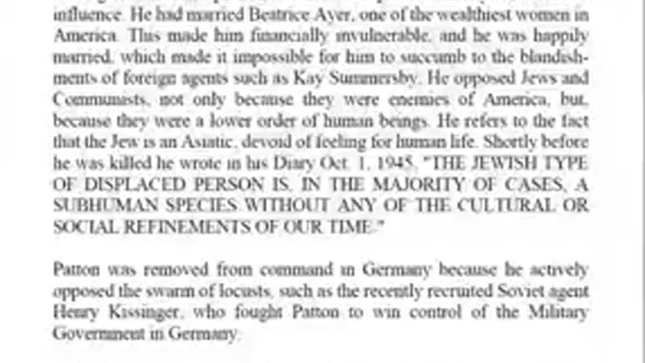 Why Gen George Patton was Murdered