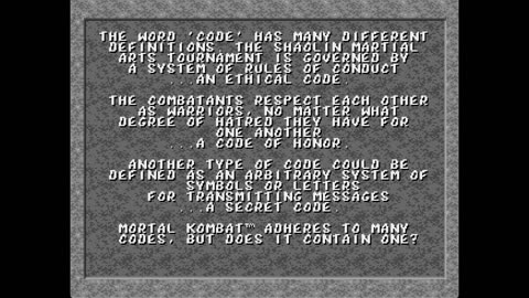Mortal Kombat (Sega Genesis) – Full Game Intro & Title Screen (1992)