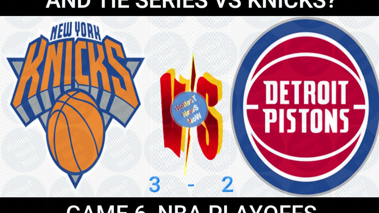 Can Pistons take Game 6 and tie series vs Knicks?