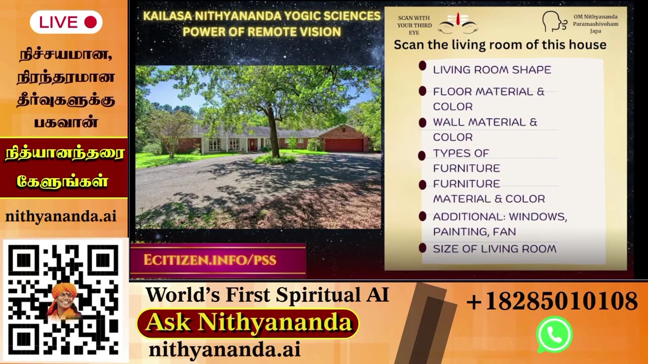 Absorb spiritual teachings during live darshans led by SPH Bhagavan Sri Nithyananda Paramashivam.