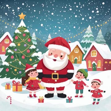 lucid-origin_Cute_Christmas_illustration_cartoon_style_Santa_Claus_smiling_colorful_Christmas-0.mp4
