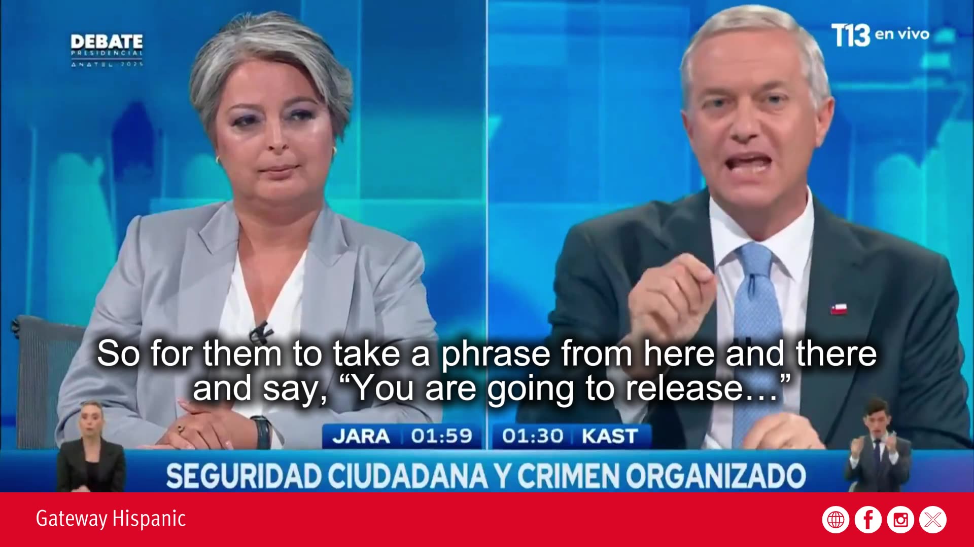 Antonio Kast firme en postura sobre el delito, los indultos y la política penitenciaria
