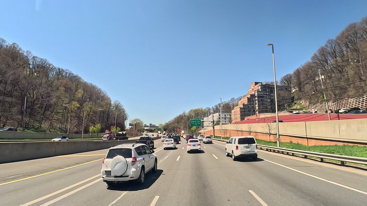 4K Driving Over Crossing Over Verrazano Narrows Bridge Staten island Brooklyn to Staten island ASMR