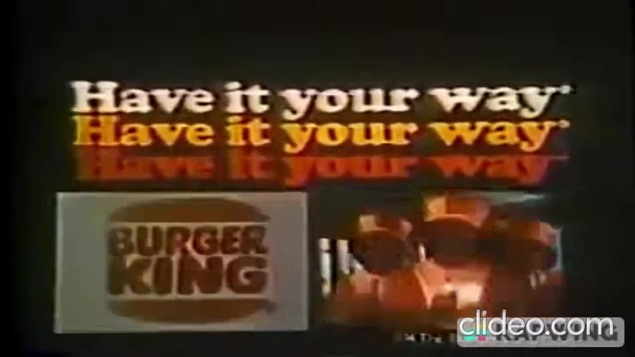 1973 BURGER KING "Motown Sound" COMMERCIAL