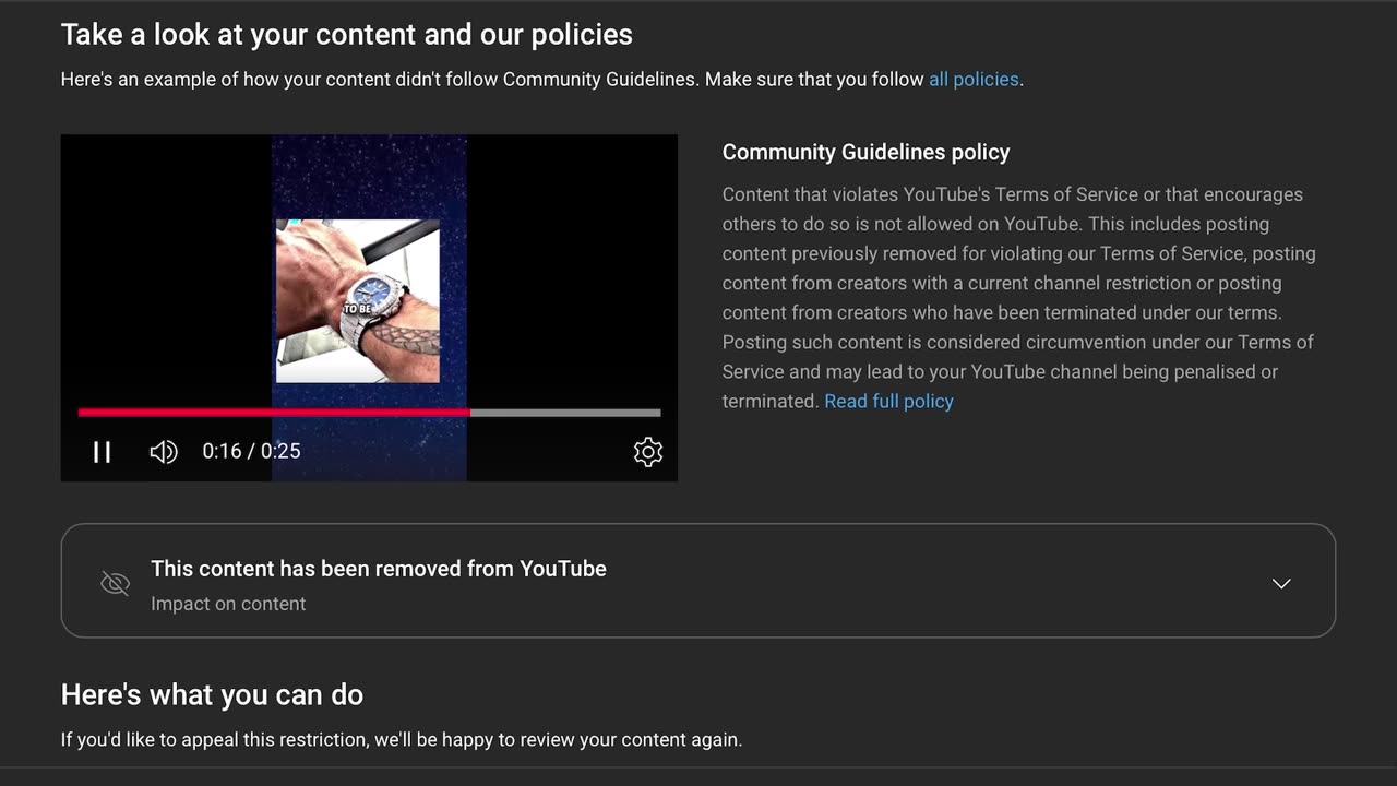 Videos taken down by YouTube (part 8) - Build yourself like a video game character
