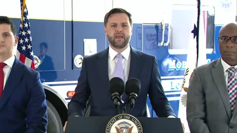 VP J.D. Vance delivers remarks in Los Angeles