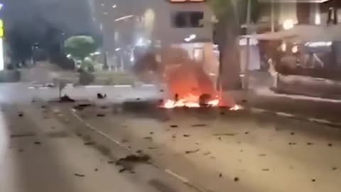 Images from the streets of Tel Aviv are being posted on social media right now.