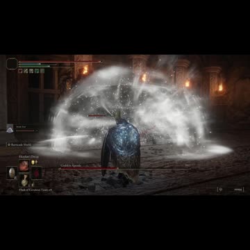 Elden Ring NG+1 | Godskin Apostle boss w/Mimic Tear at Divine Tower of Caelid #eldenring #shorts