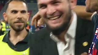 “One. Two. Three…Hala Madrid!” 🤣😅 Khabib’s got jokes 😂