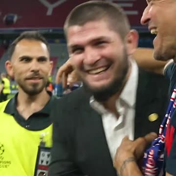 “One. Two. Three…Hala Madrid!” 🤣😅 Khabib’s got jokes 😂