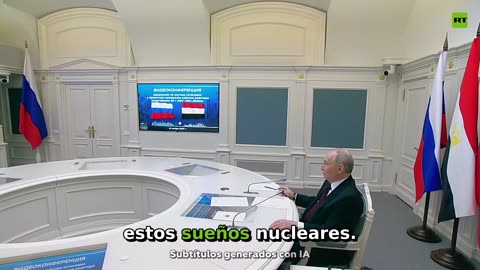 Putin participa virtualmente en ceremonia de primera planta nuclear de Egipto