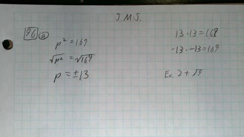 Saxon Algebra 1 Lesson 96 (a)